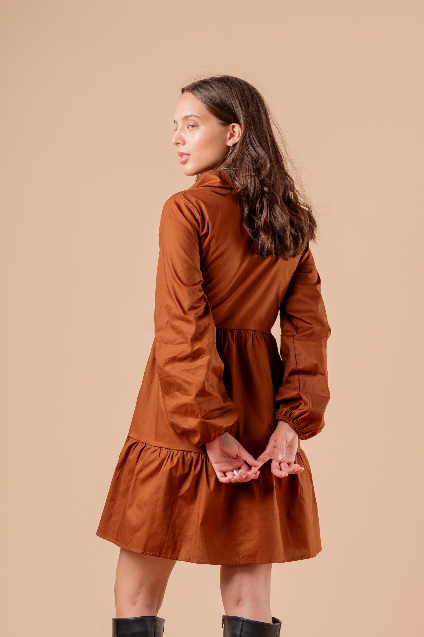 Vestido Tefi - Caramelo
