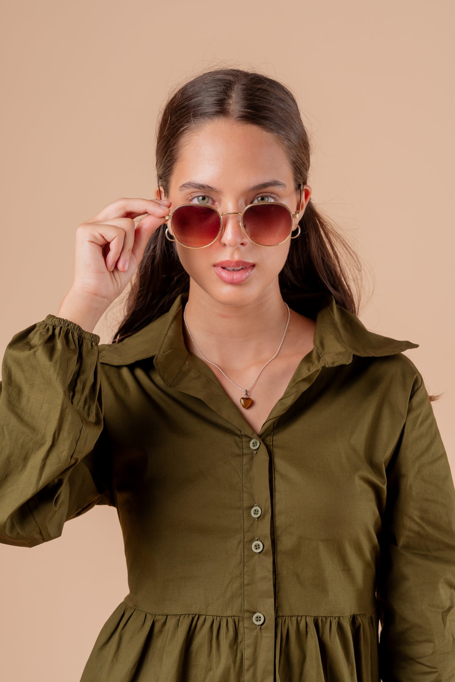 Vestido Tefi - Verde Olivo
