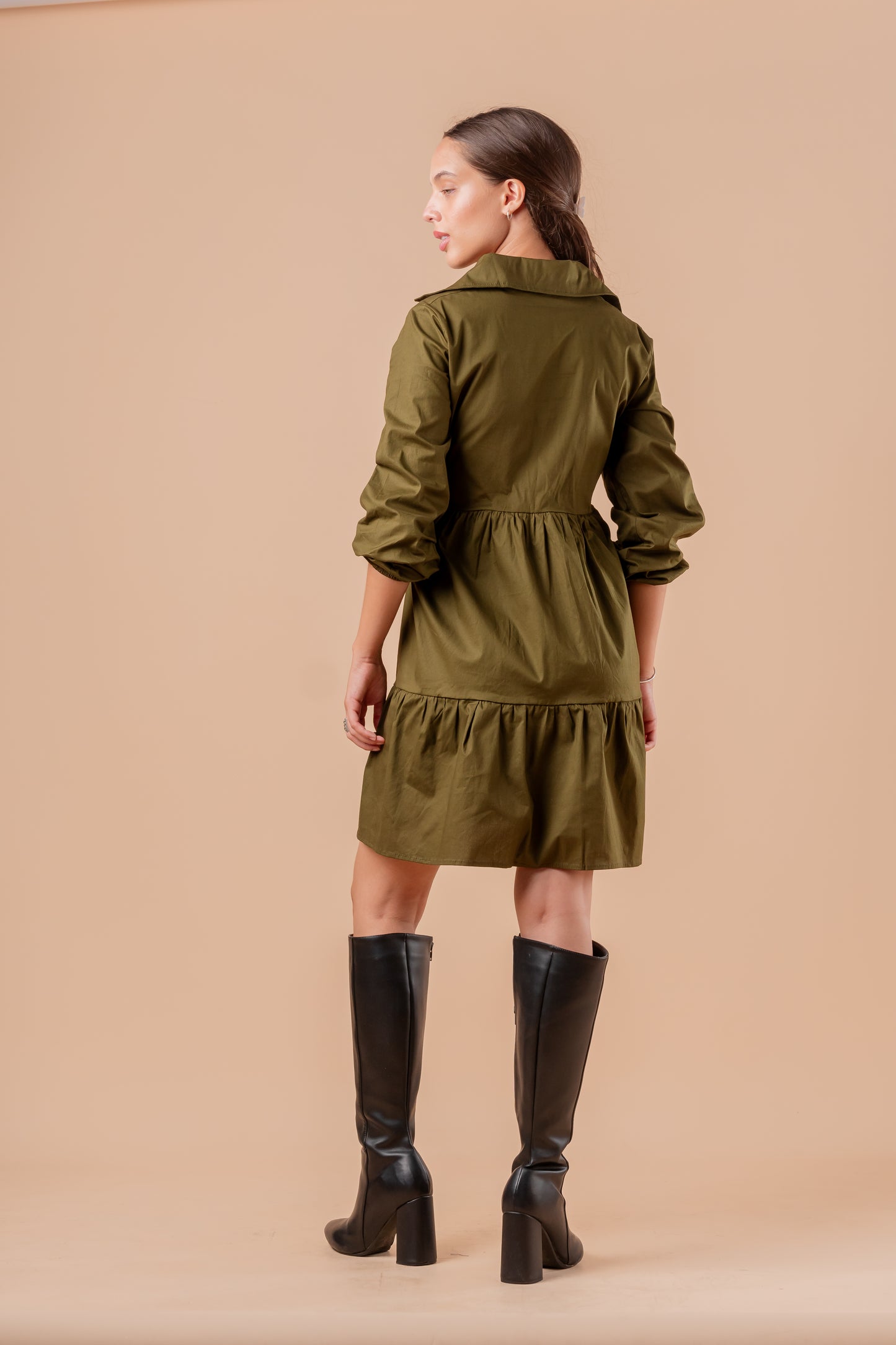 Vestido Tefi - Verde Olivo