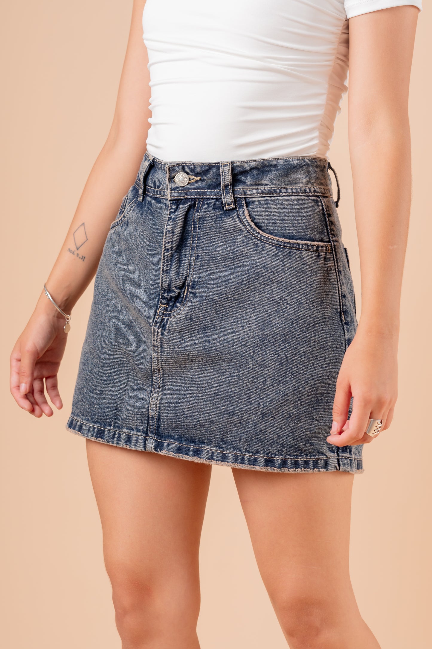 Falda short Aria - Madera