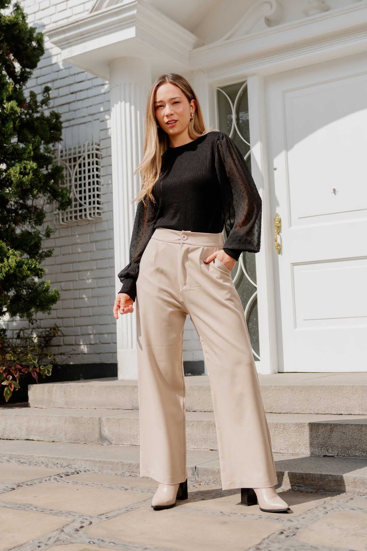 Pantalón Elena - Beige