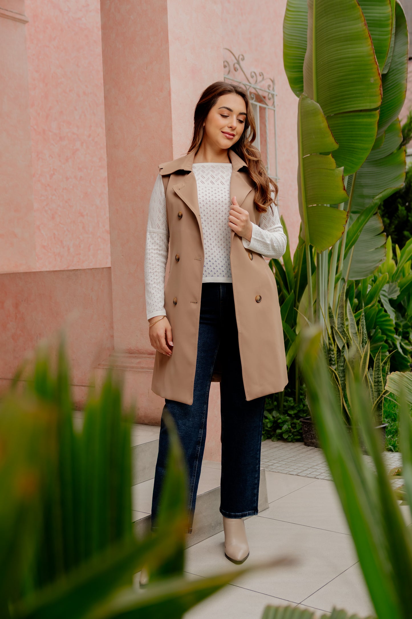 Chaleco Mariale - Beige