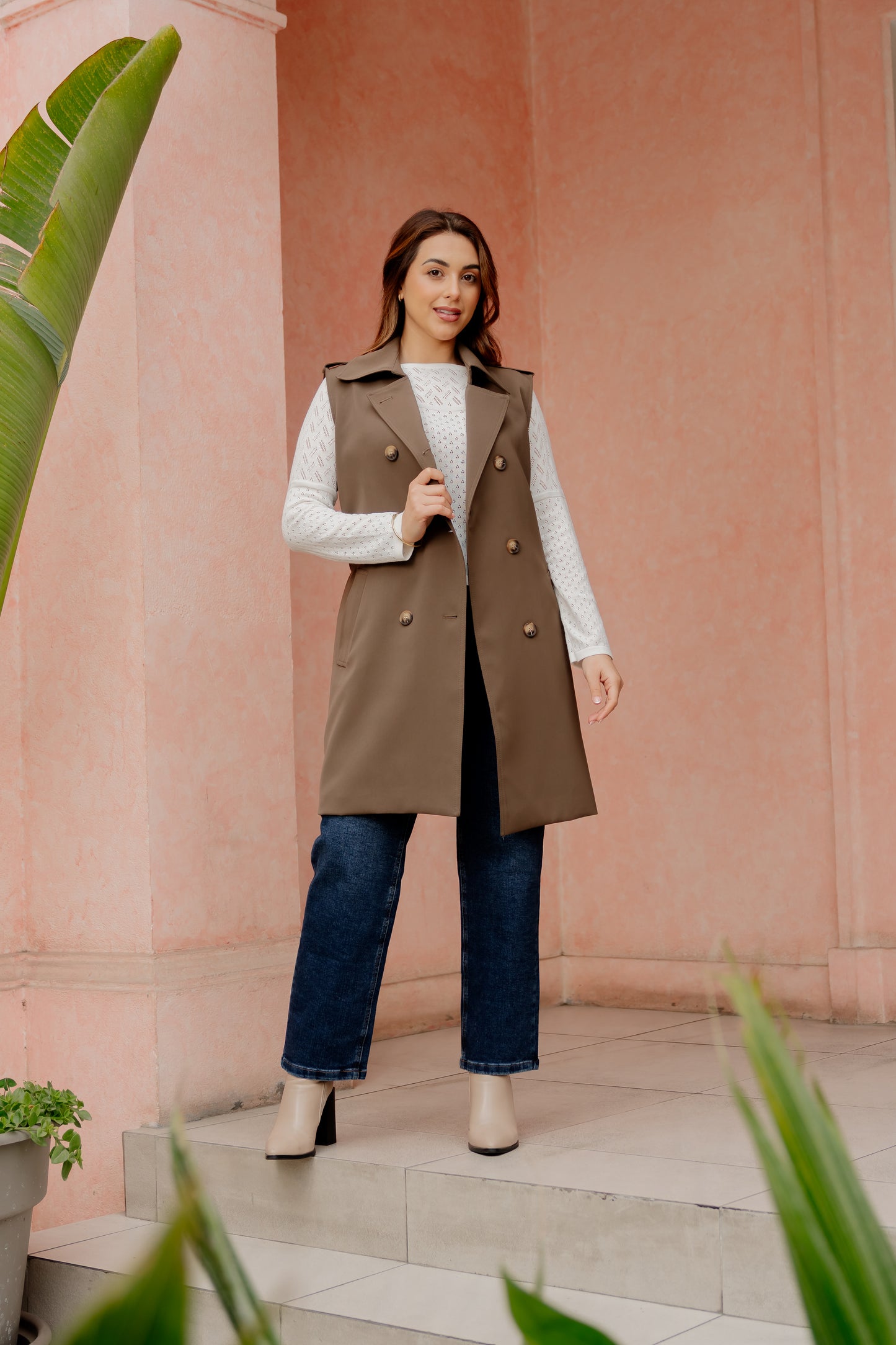 Chaleco Mariale - Marrón