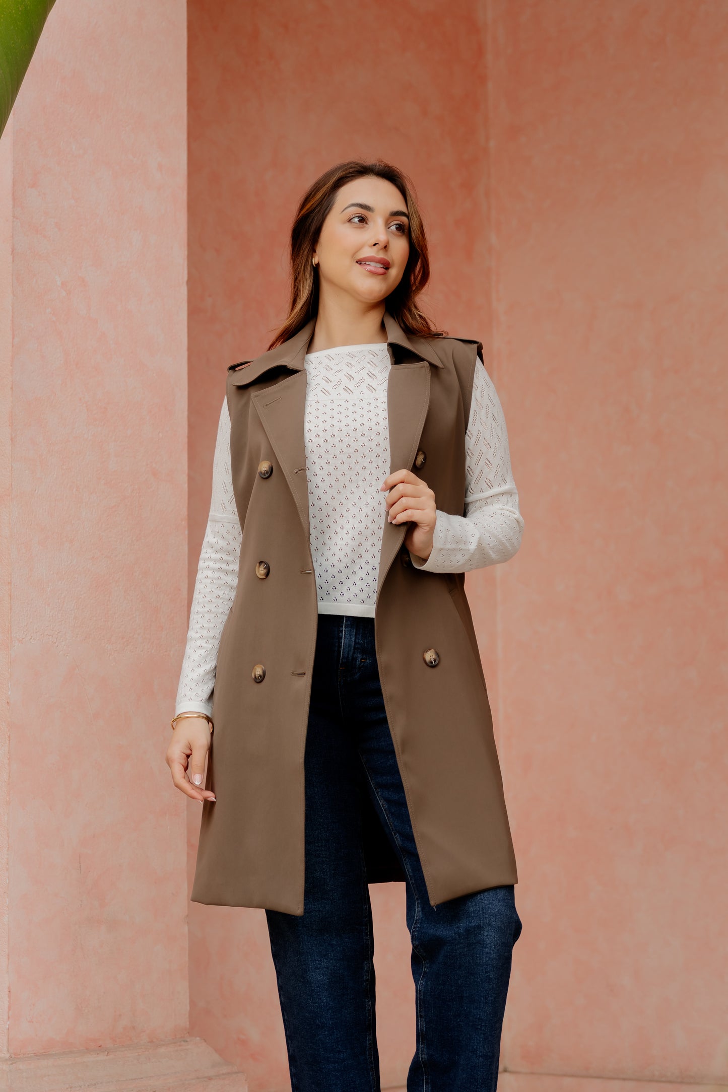 Chaleco Mariale - Marrón