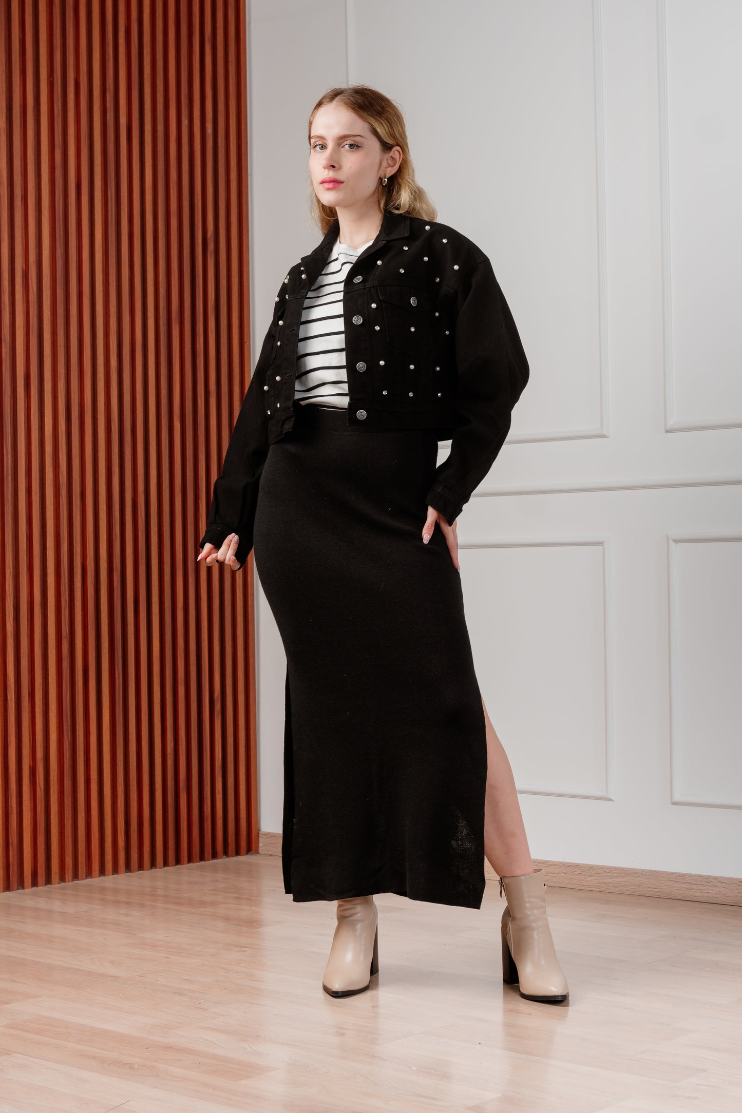 Casaca Denim Miranda - Negro