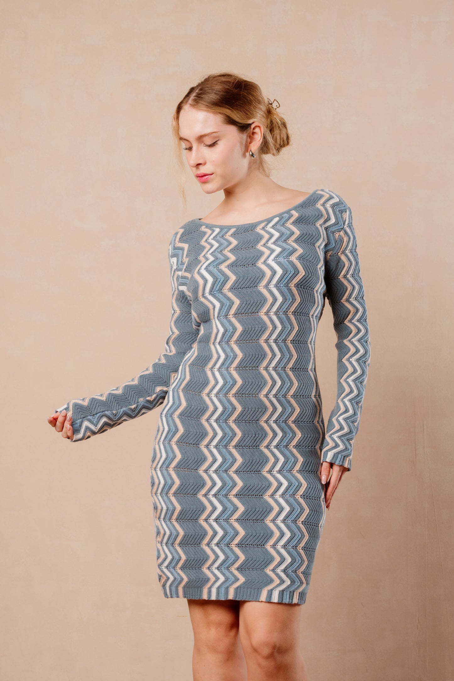 Vestido Daphne - Azul acero