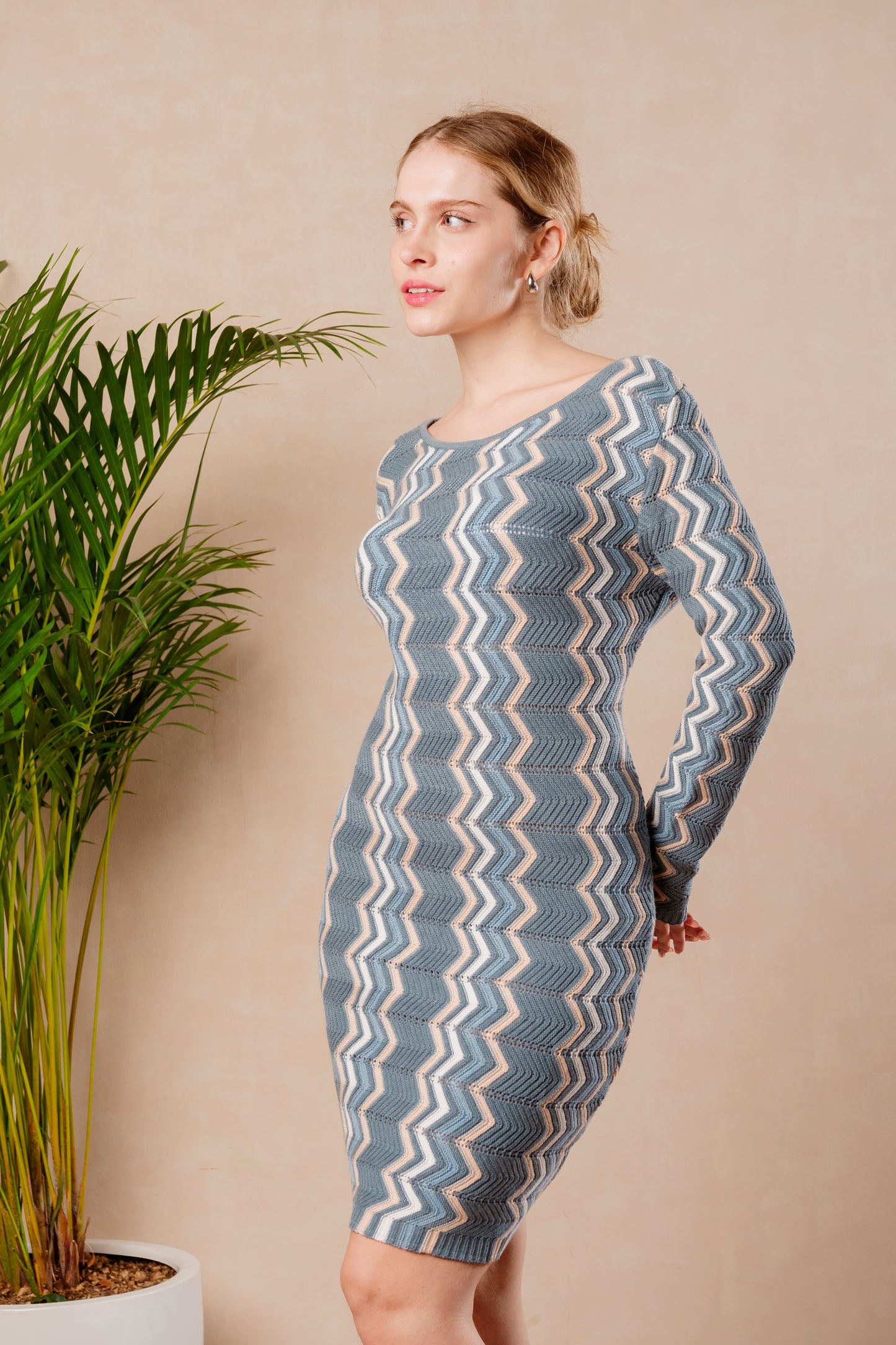 Vestido Daphne - Azul acero
