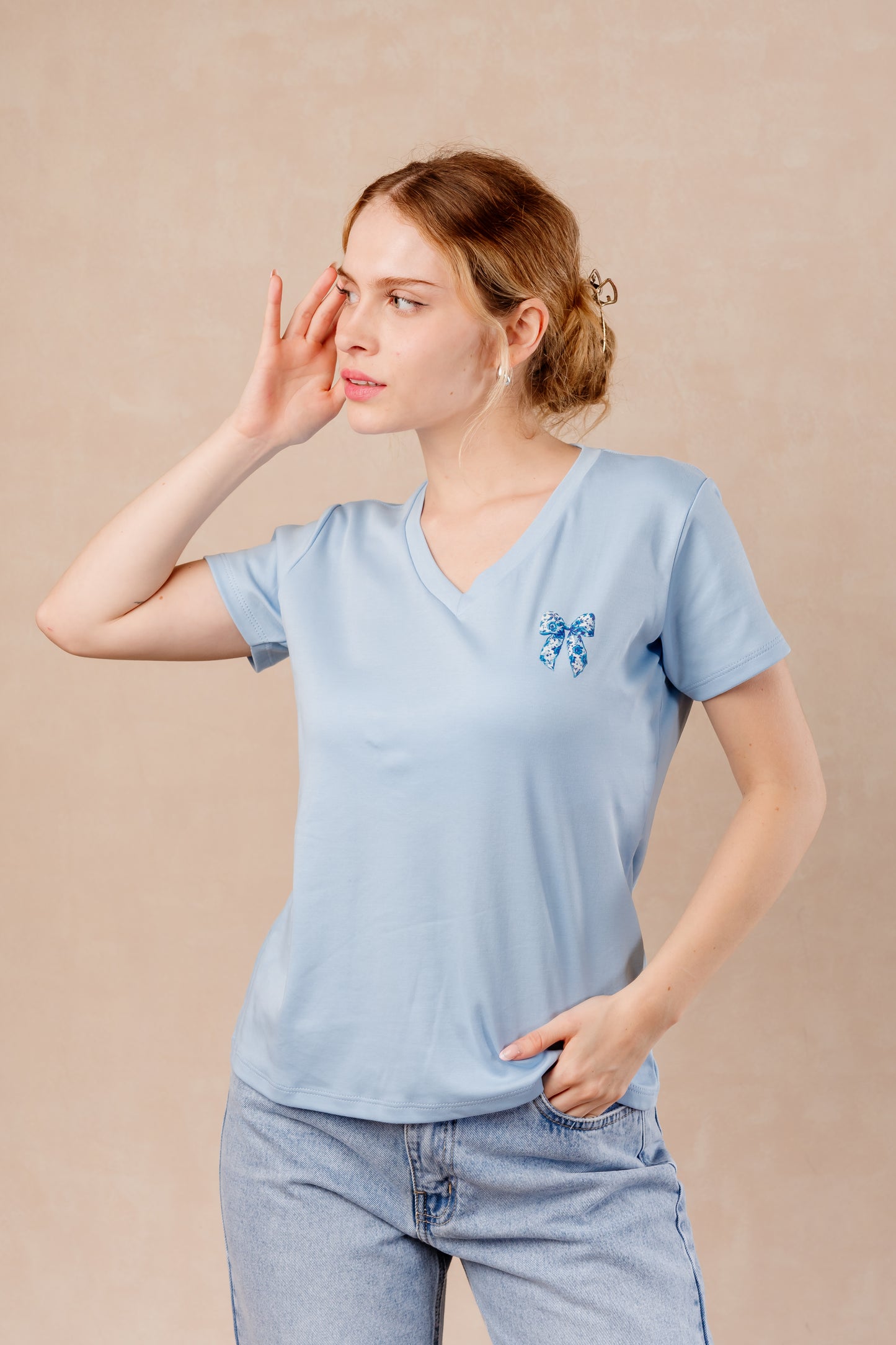 T-Shirt Lazo Azul - Celeste