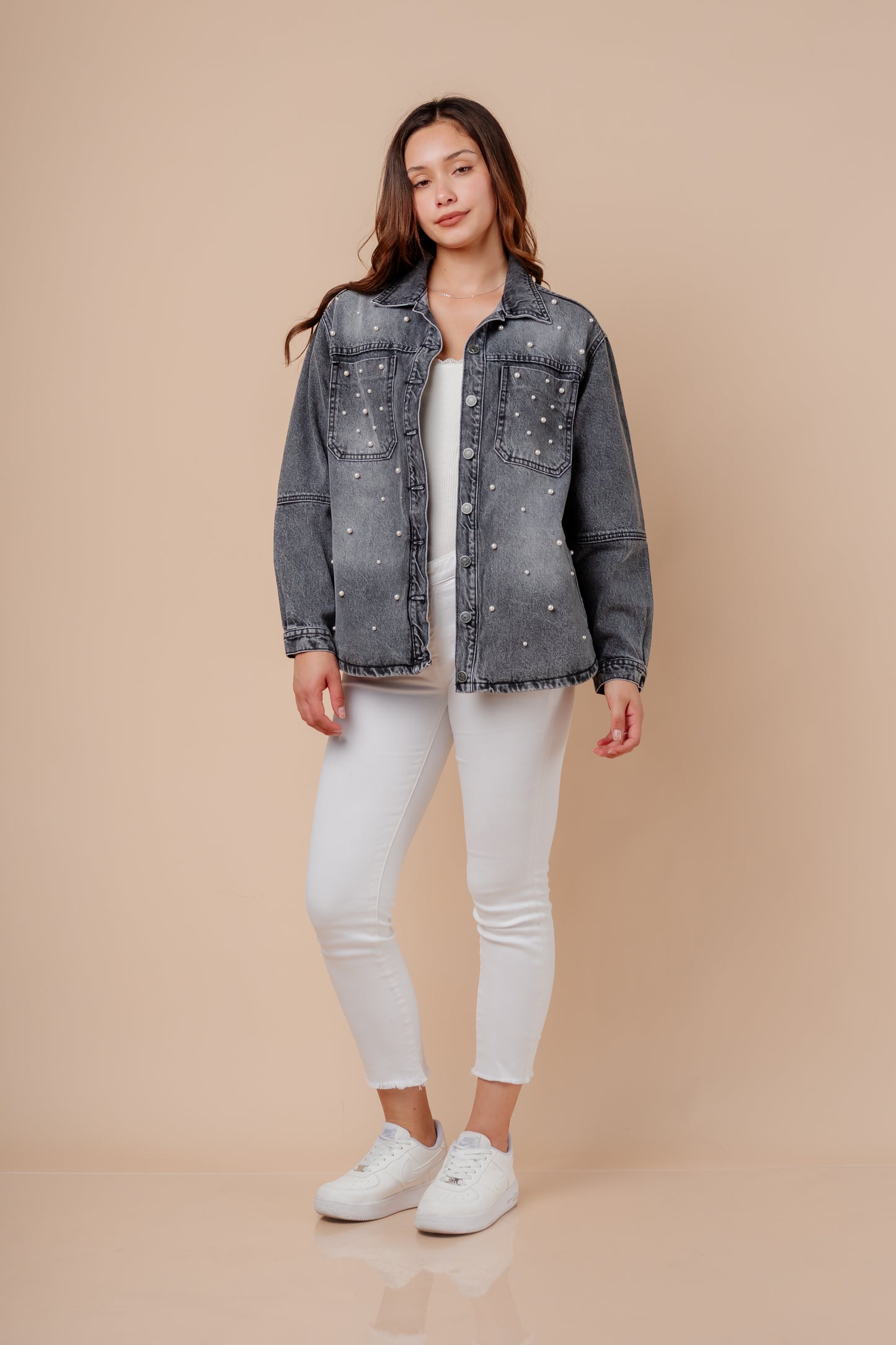 Casaca Denim Lucy - Grafito