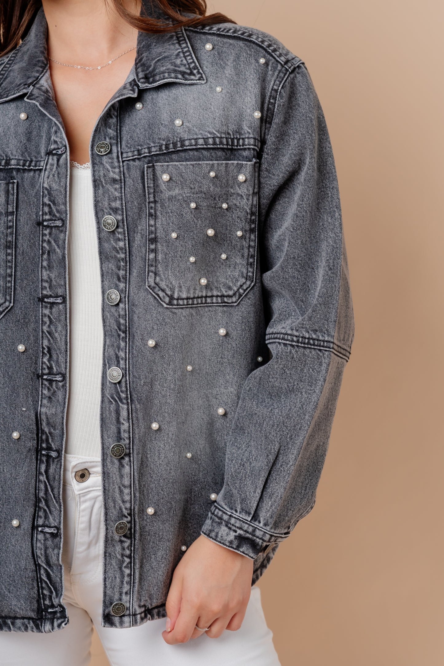 Casaca Denim Lucy - Grafito