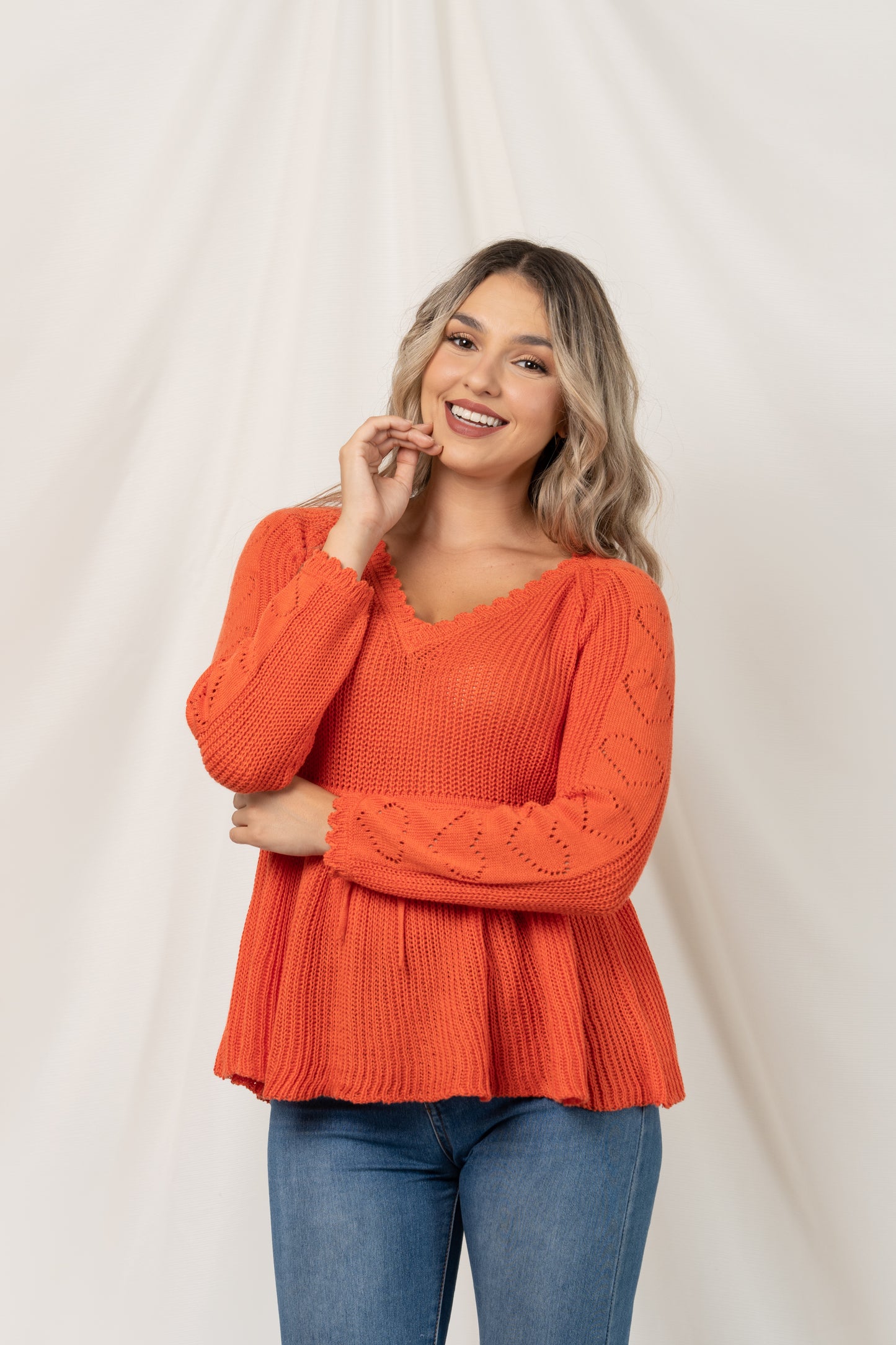 Chompa Lara - Naranja