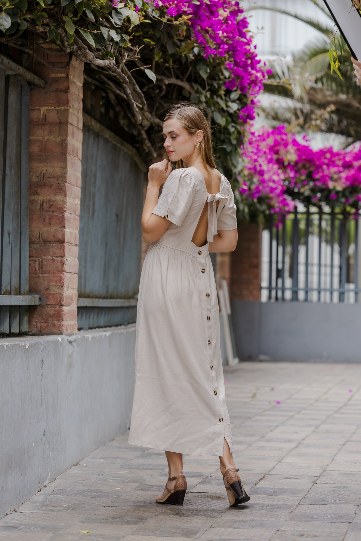 Vestido Poly - Crudo