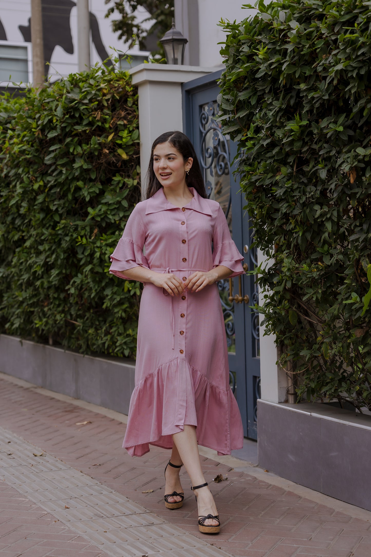 Vestido Aurora - Palo Rosa