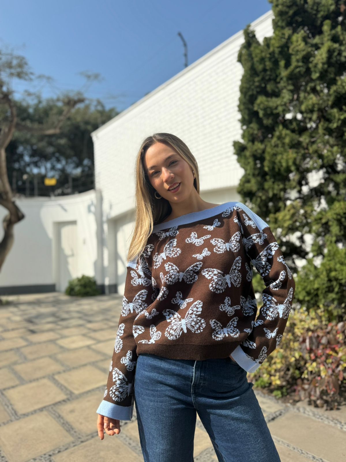 Chompa Mariposa - Marrón