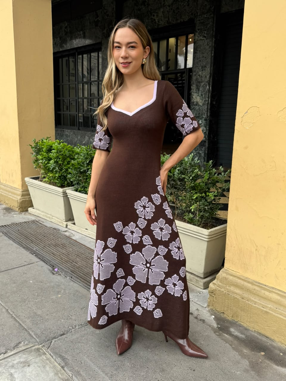 Vestido Marié - Marrón Lila