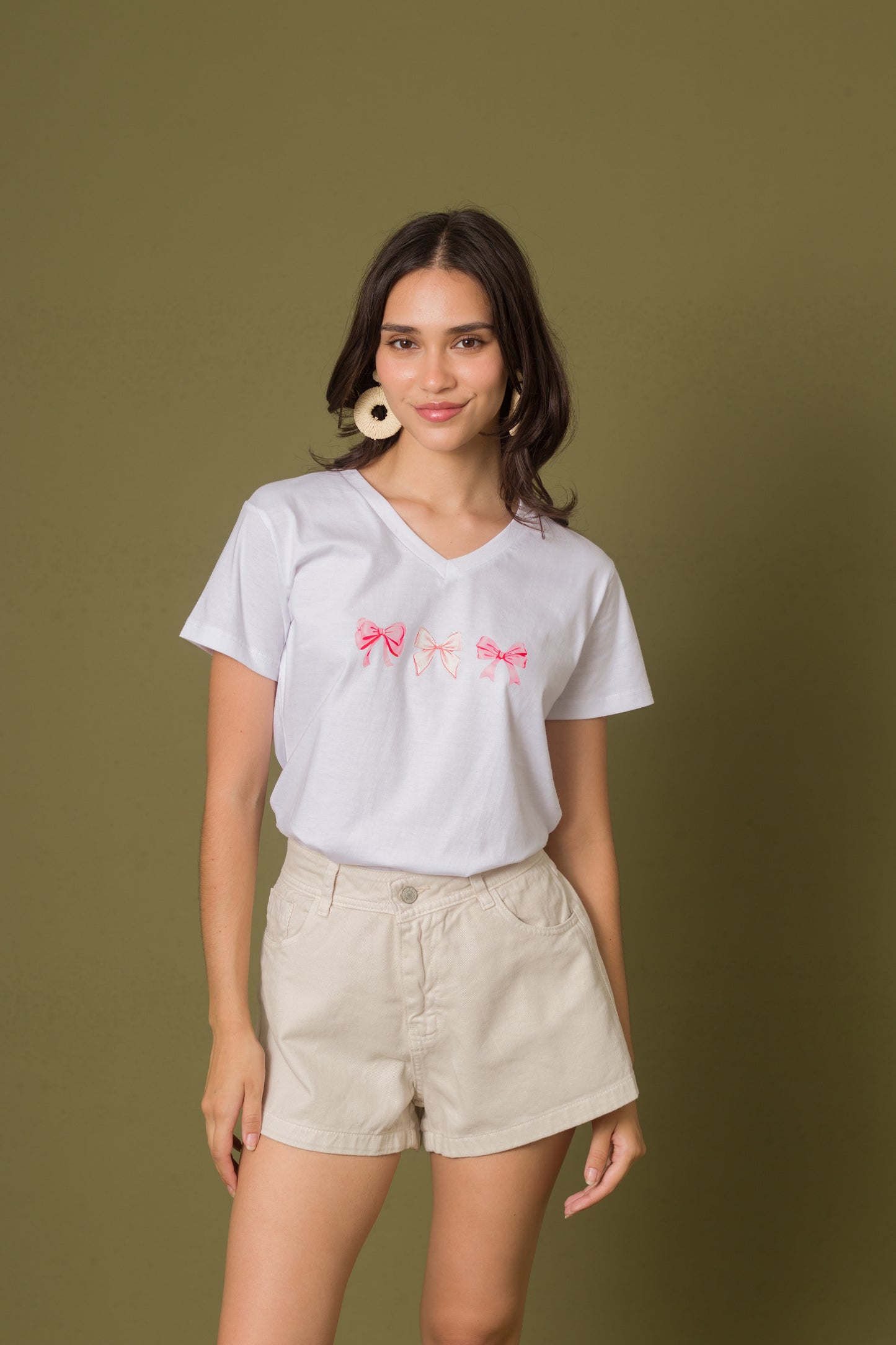 Short Denim - Beige