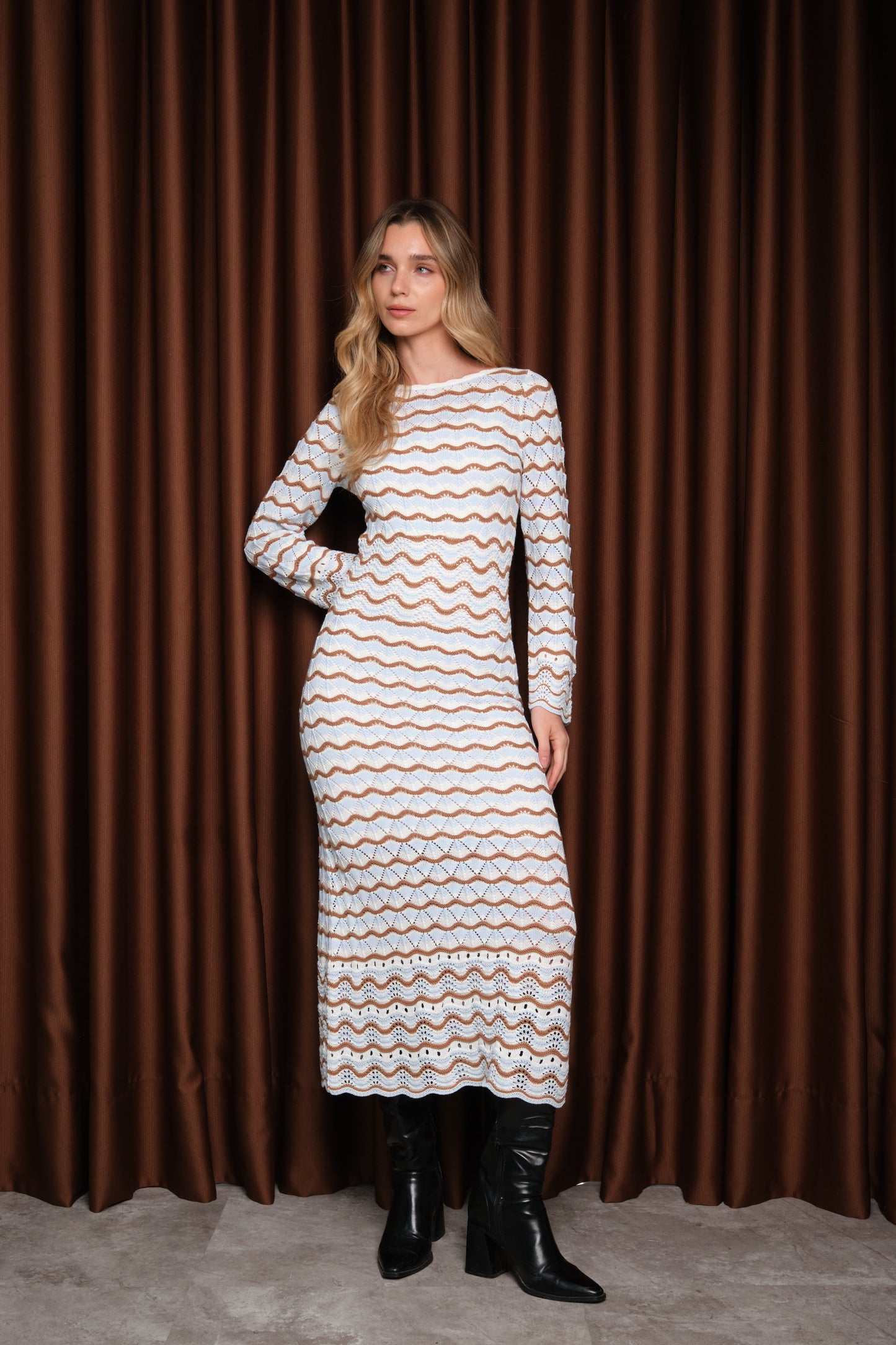 Vestido Narella - Celeste