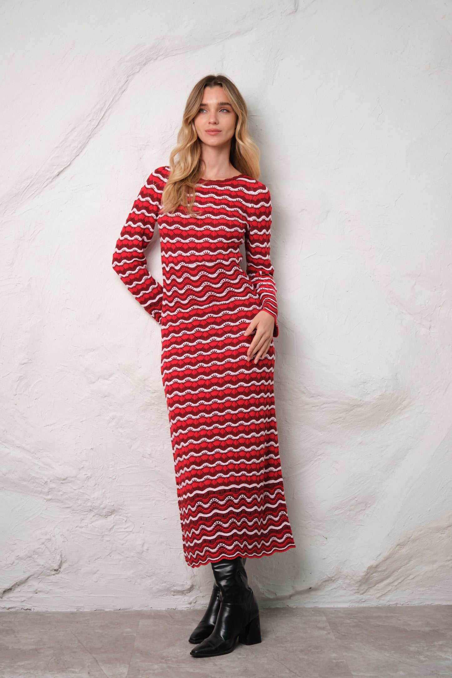Vestido Narella - Carmesí
