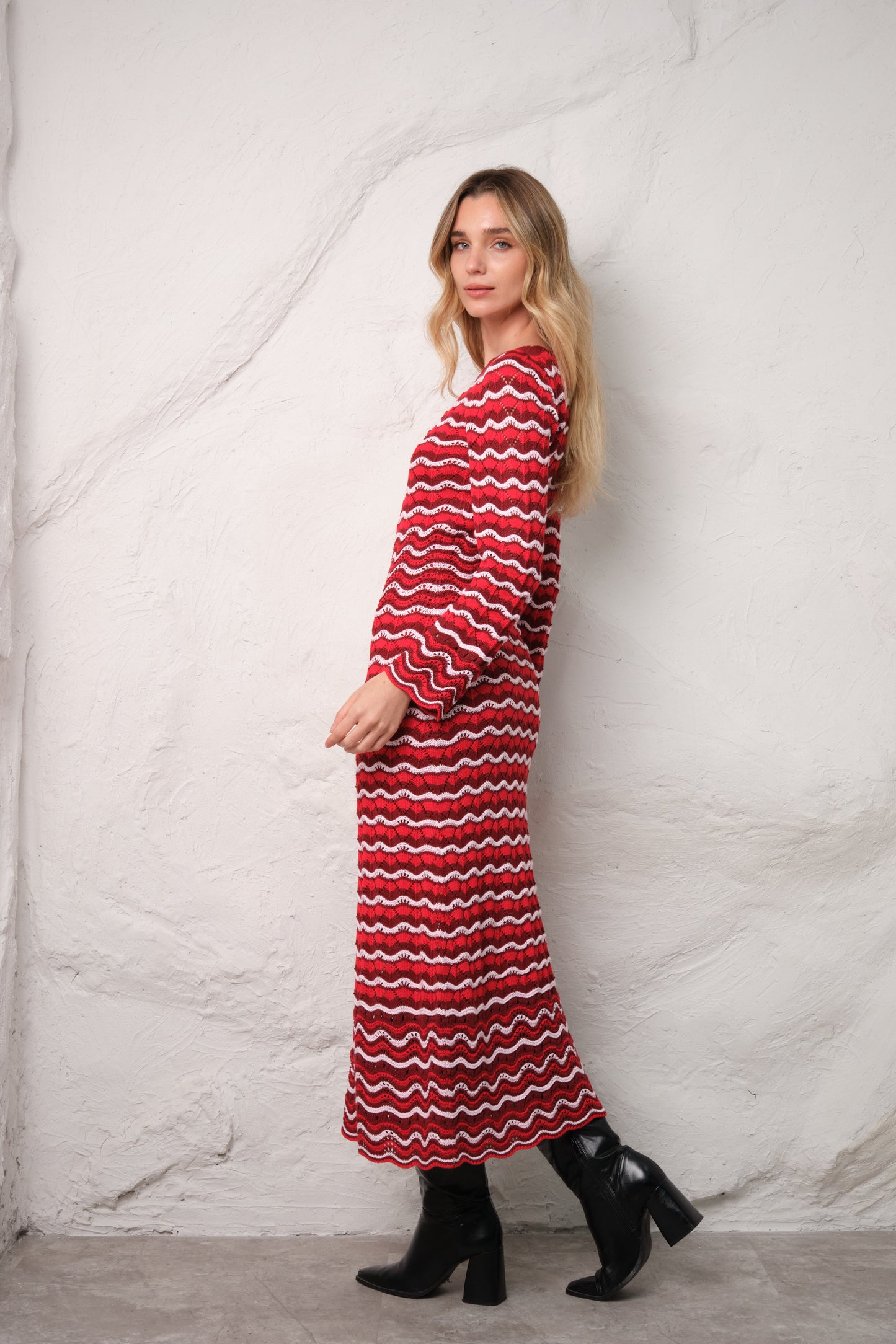 Vestido Narella - Carmesí