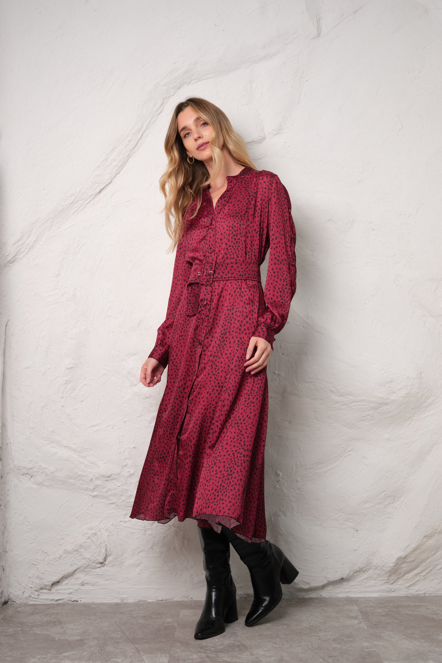 Vestido Isadora - Carmesí