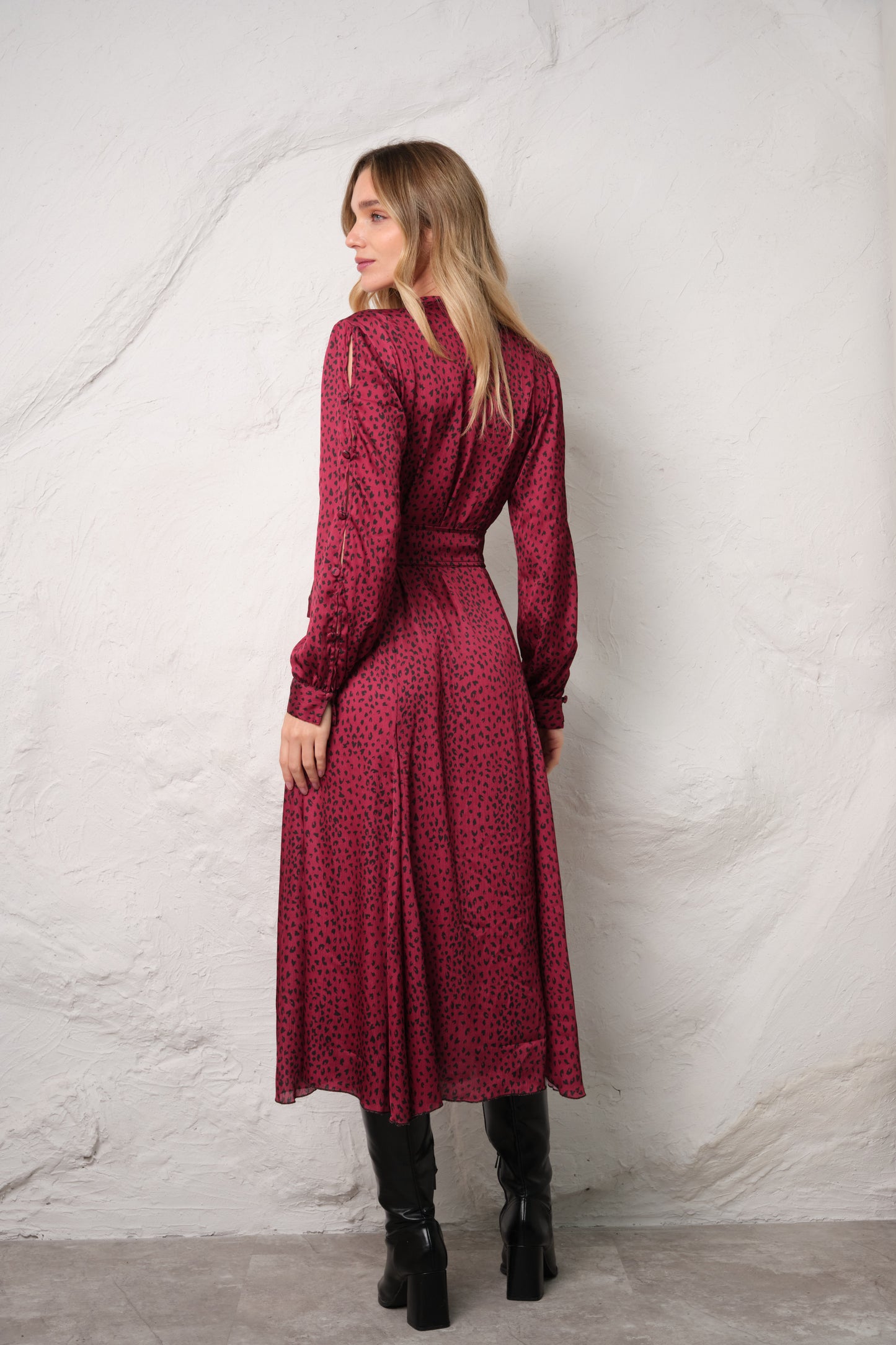 Vestido Isadora - Carmesí