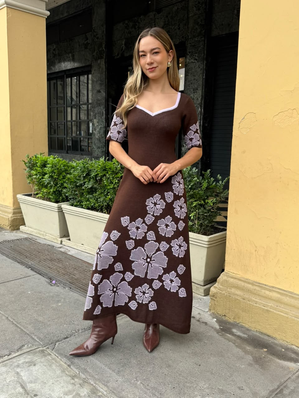 Vestido Marié - Marrón Lila