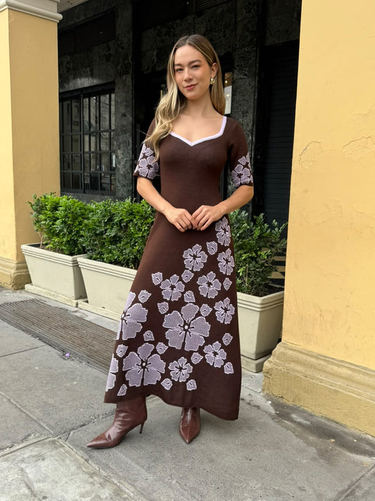 Vestido Marié - Marrón Lila