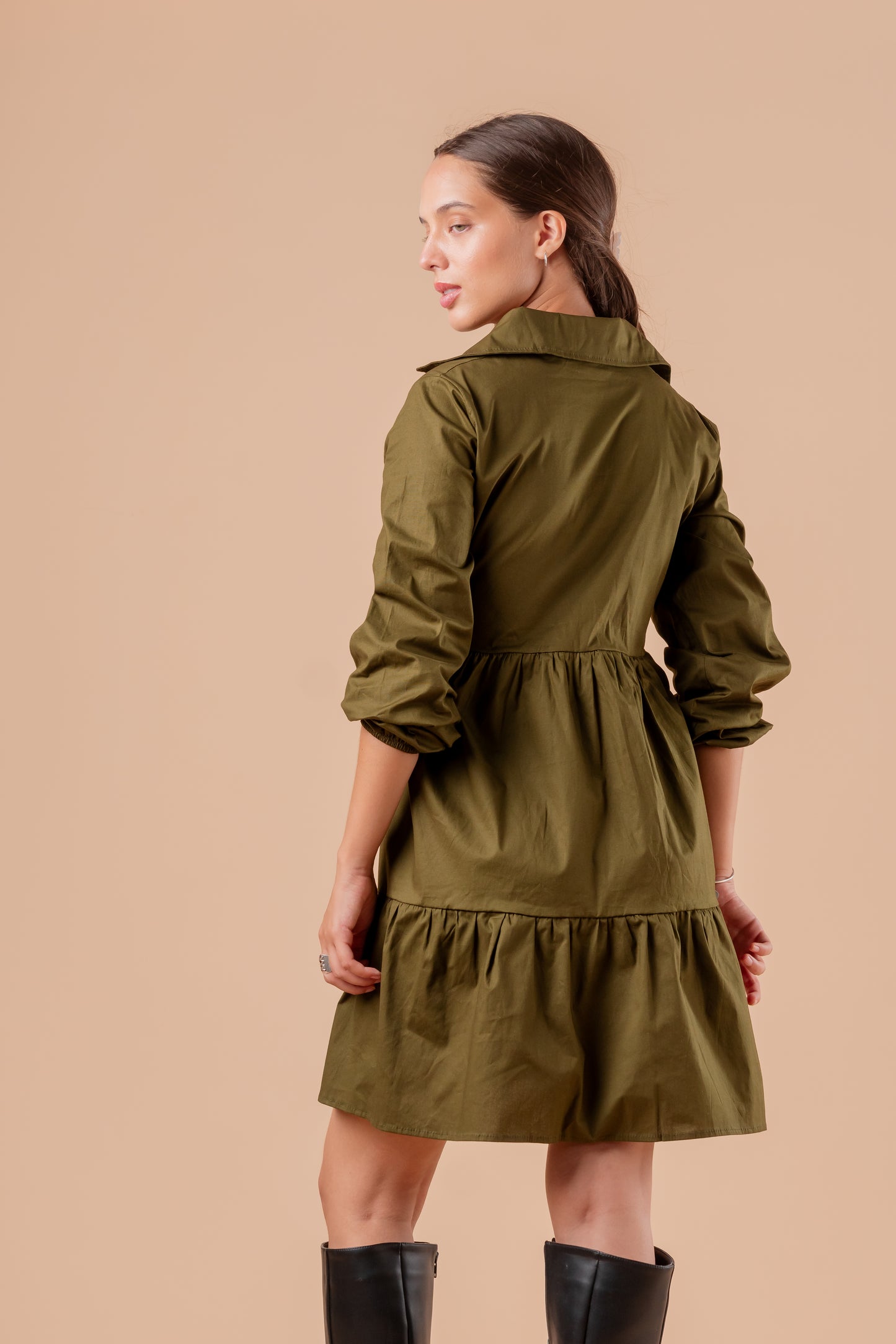 Vestido Tefi - Verde Olivo