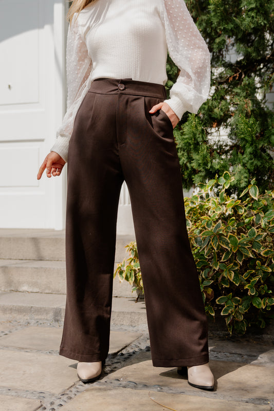 Pantalón Elena - Marrón