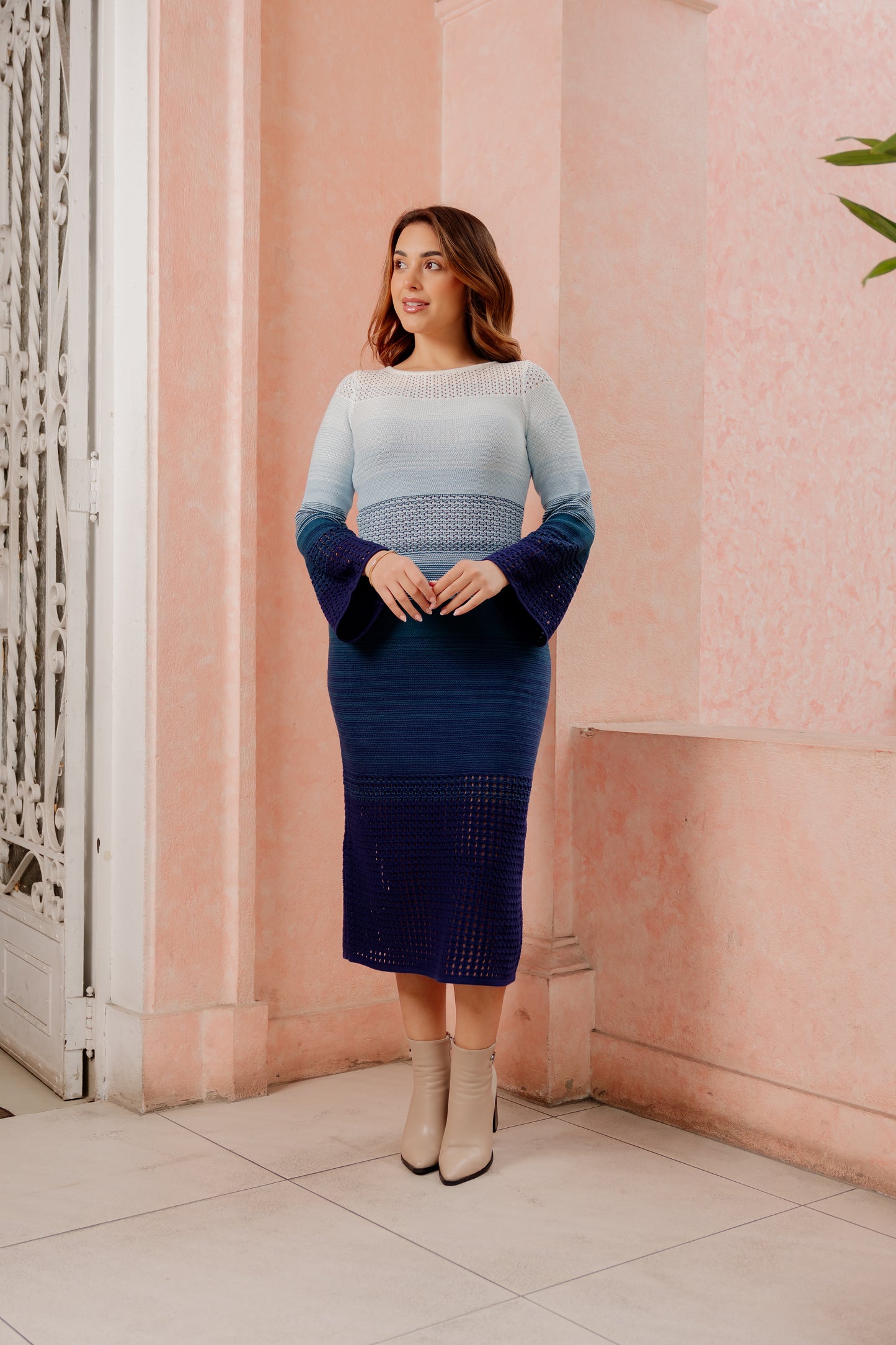 Vestido Mariana - Azul