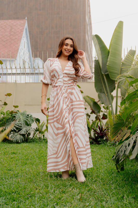 Vestido Mabel - Beige