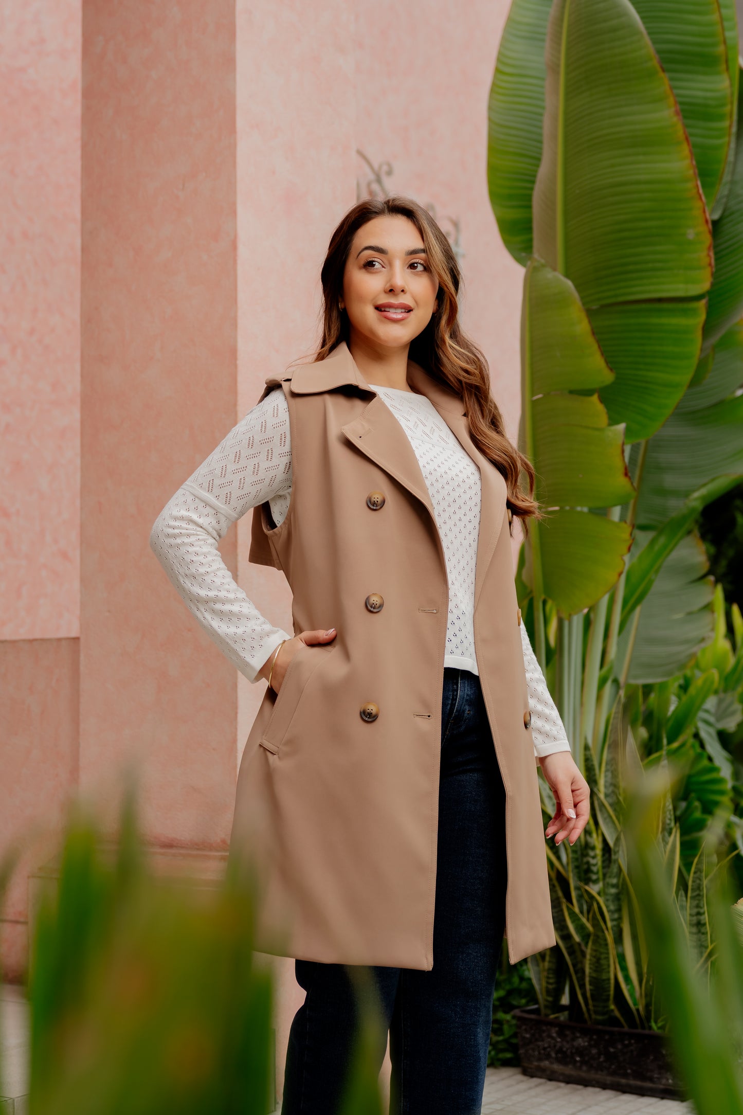 Chaleco Mariale - Beige