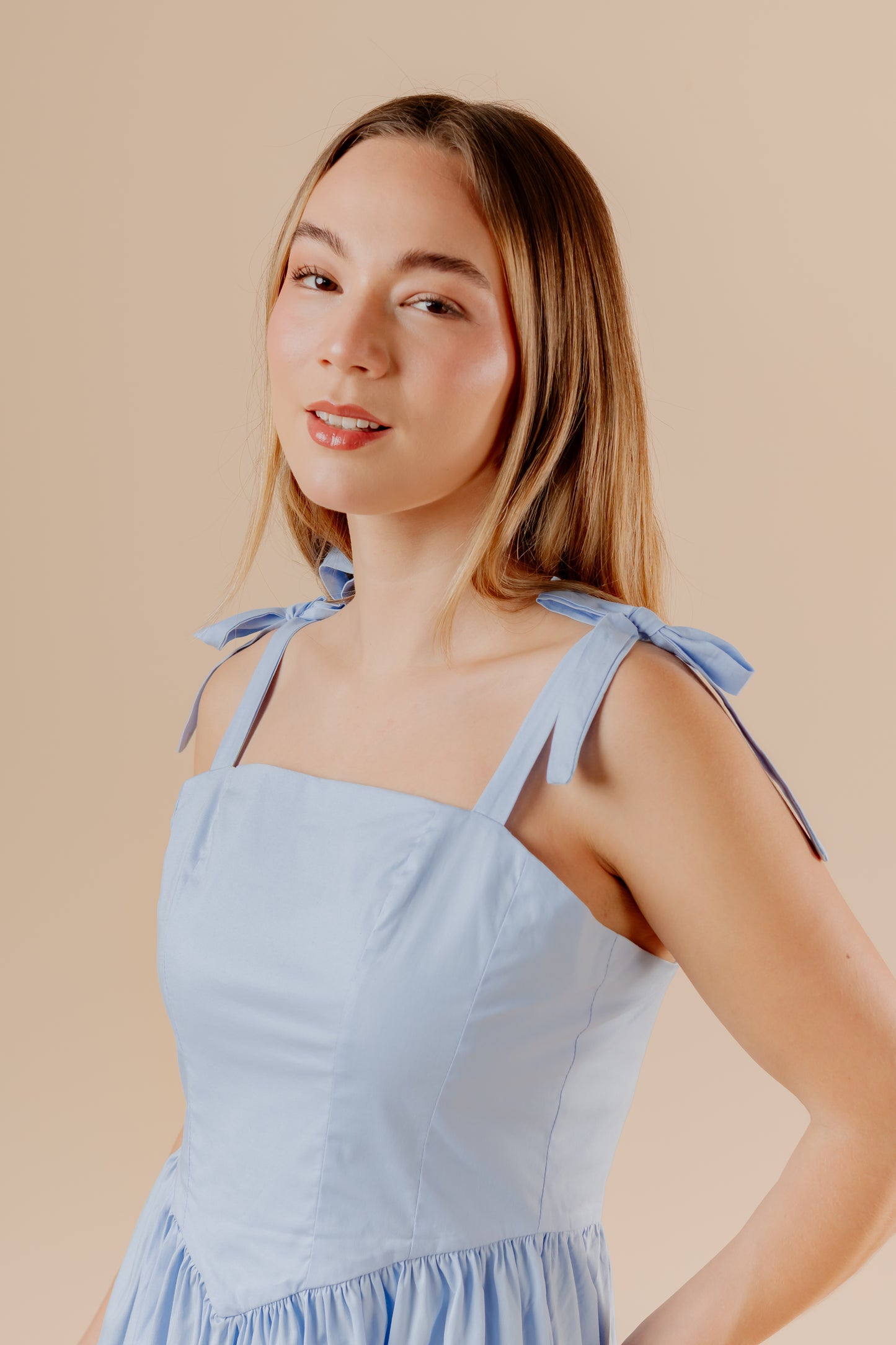 Vestido Lorenza - Celeste