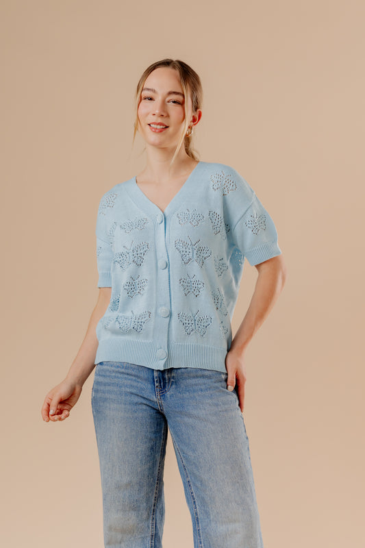 Knit Mariposa - Celeste pastel