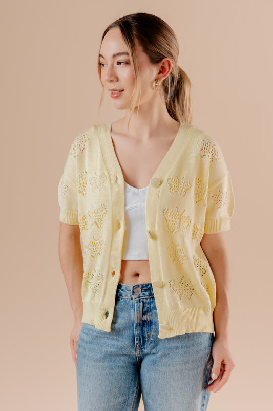 Knit Mariposa - Amarillo pastel