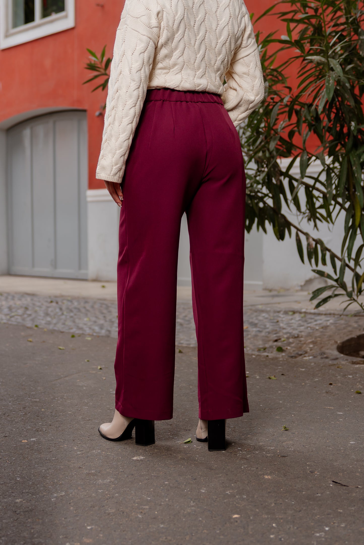 Pantalón Elena - Guinda