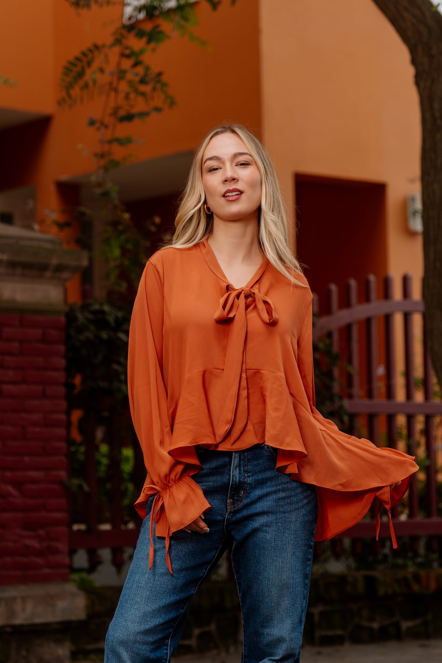 Blusa Nimba - Ladrillo