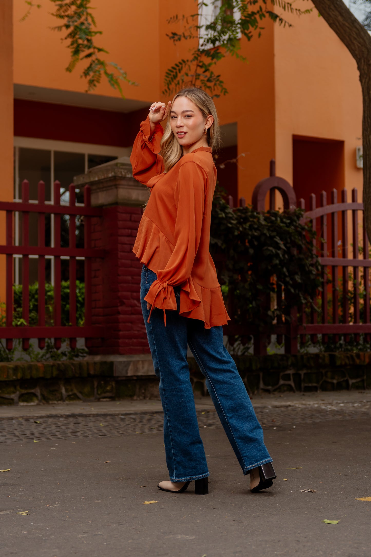 Blusa Nimba - Ladrillo