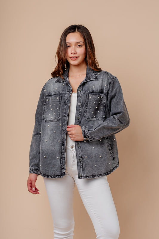 Casaca Denim Lucy - Grafito