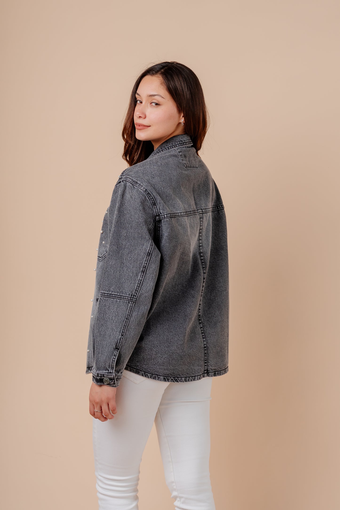 Casaca Denim Lucy - Grafito