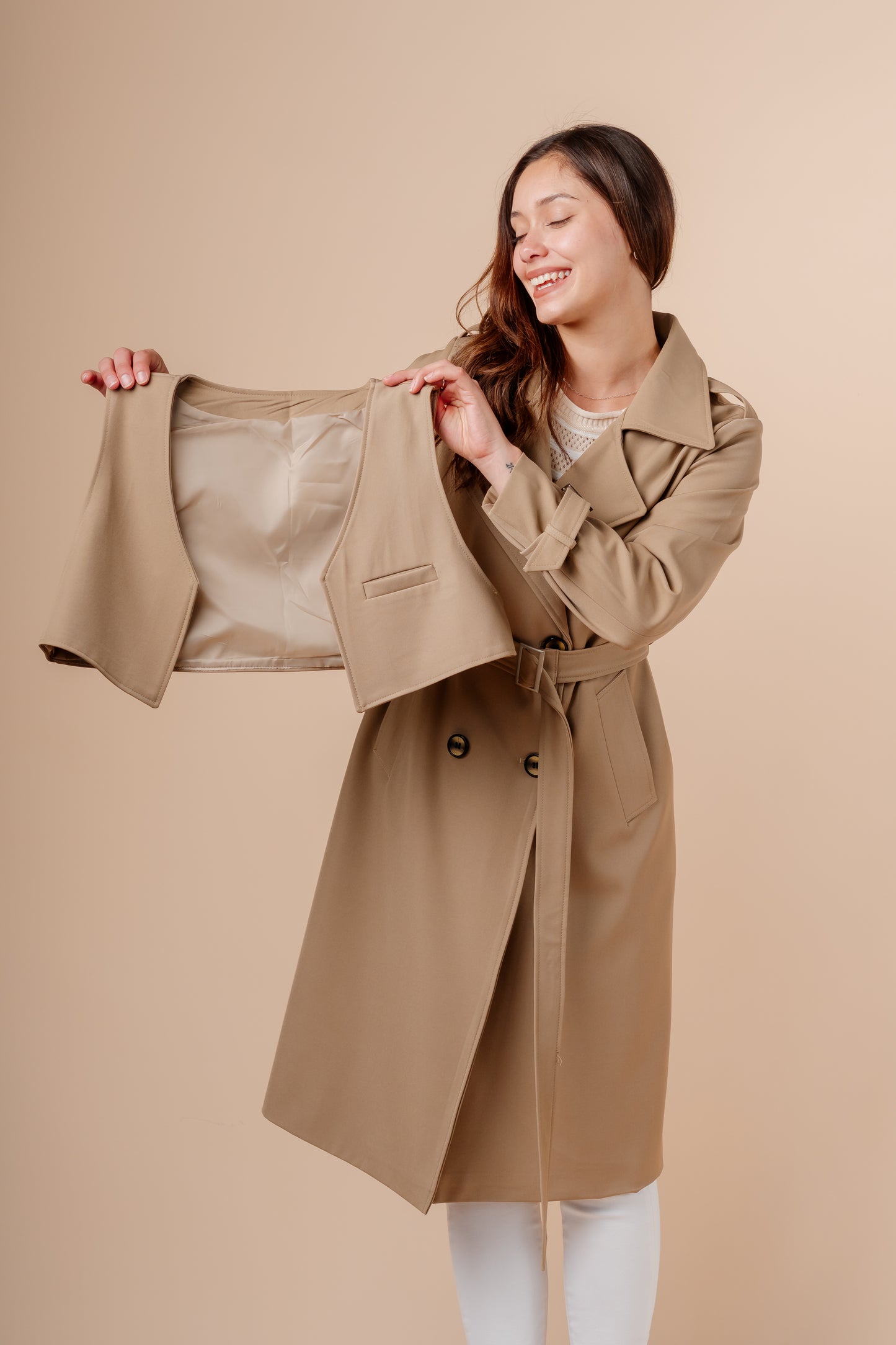 Trench Largo Nana - Beige