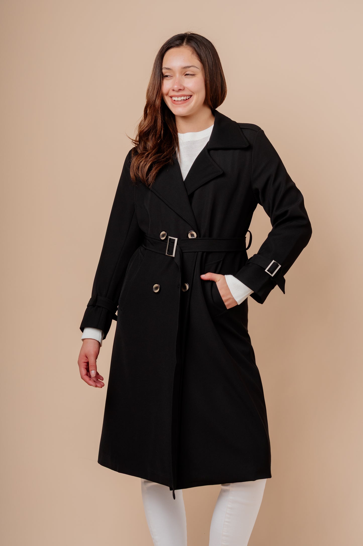 Trench Largo Nana - Negro