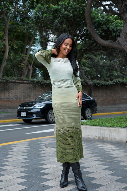 Vestido Mariana - Pistacho