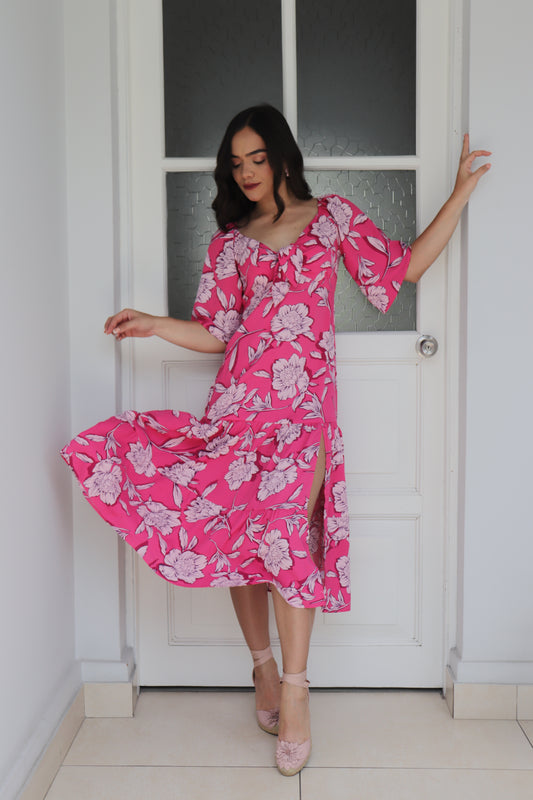 Vestido Dalia - Fucsia