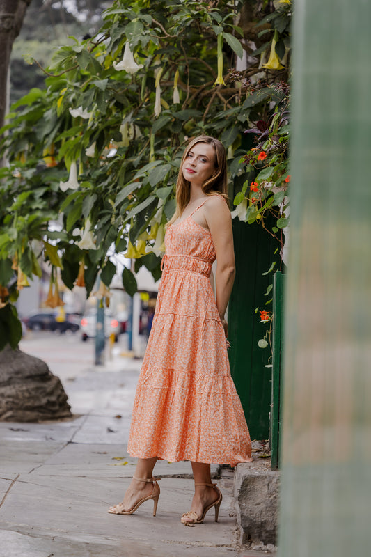 Vestido Kai - Mandarina