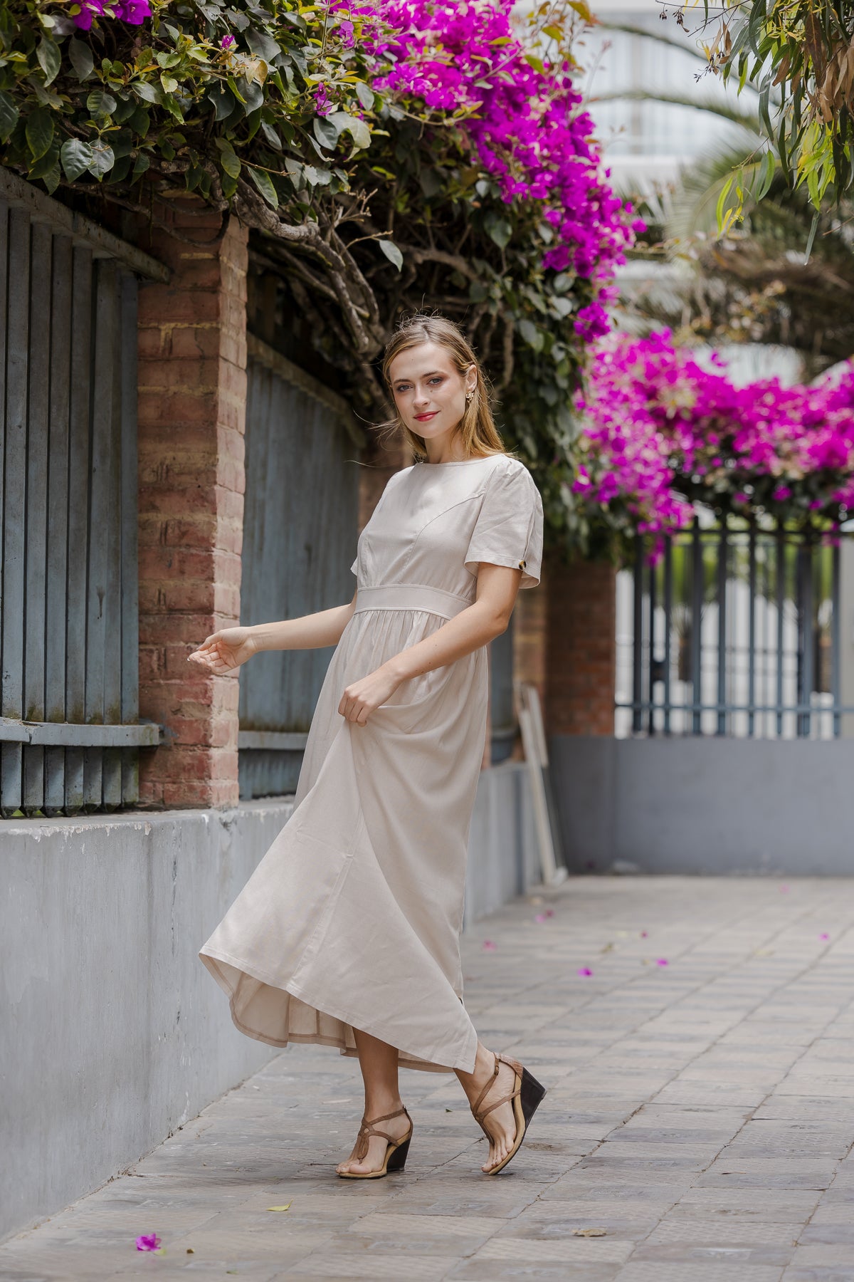 Vestido Poly - Crudo