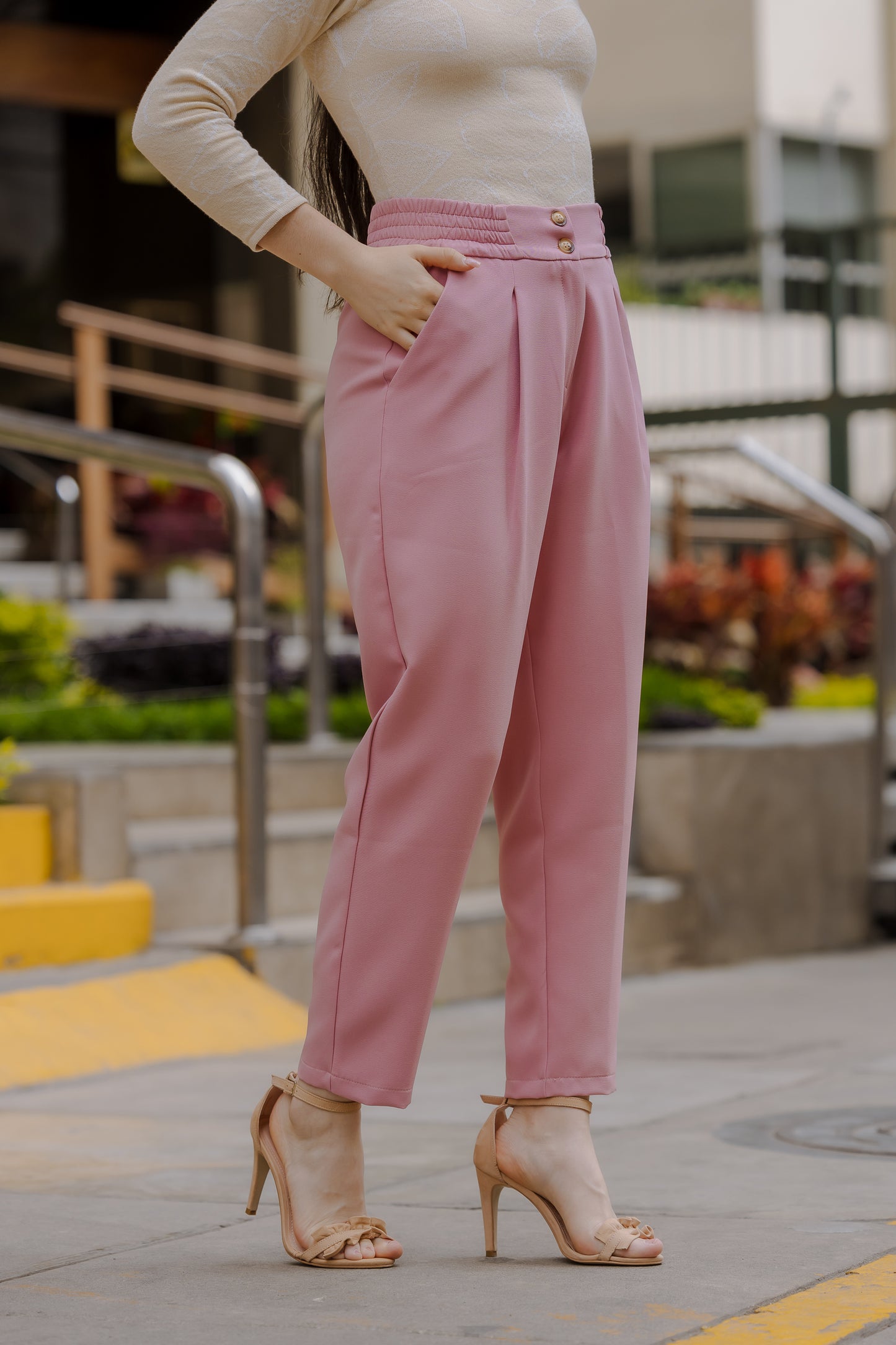 Pantalón Naim - Palo Rosa