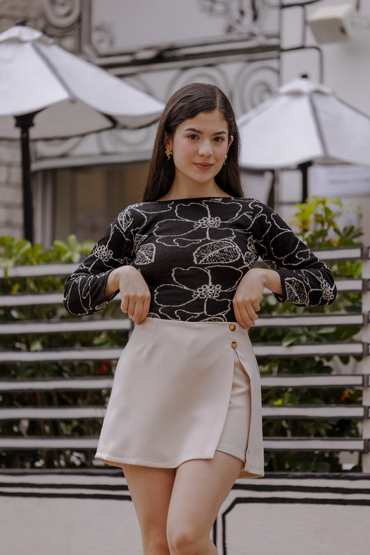Falda Short Arisha - Crudo