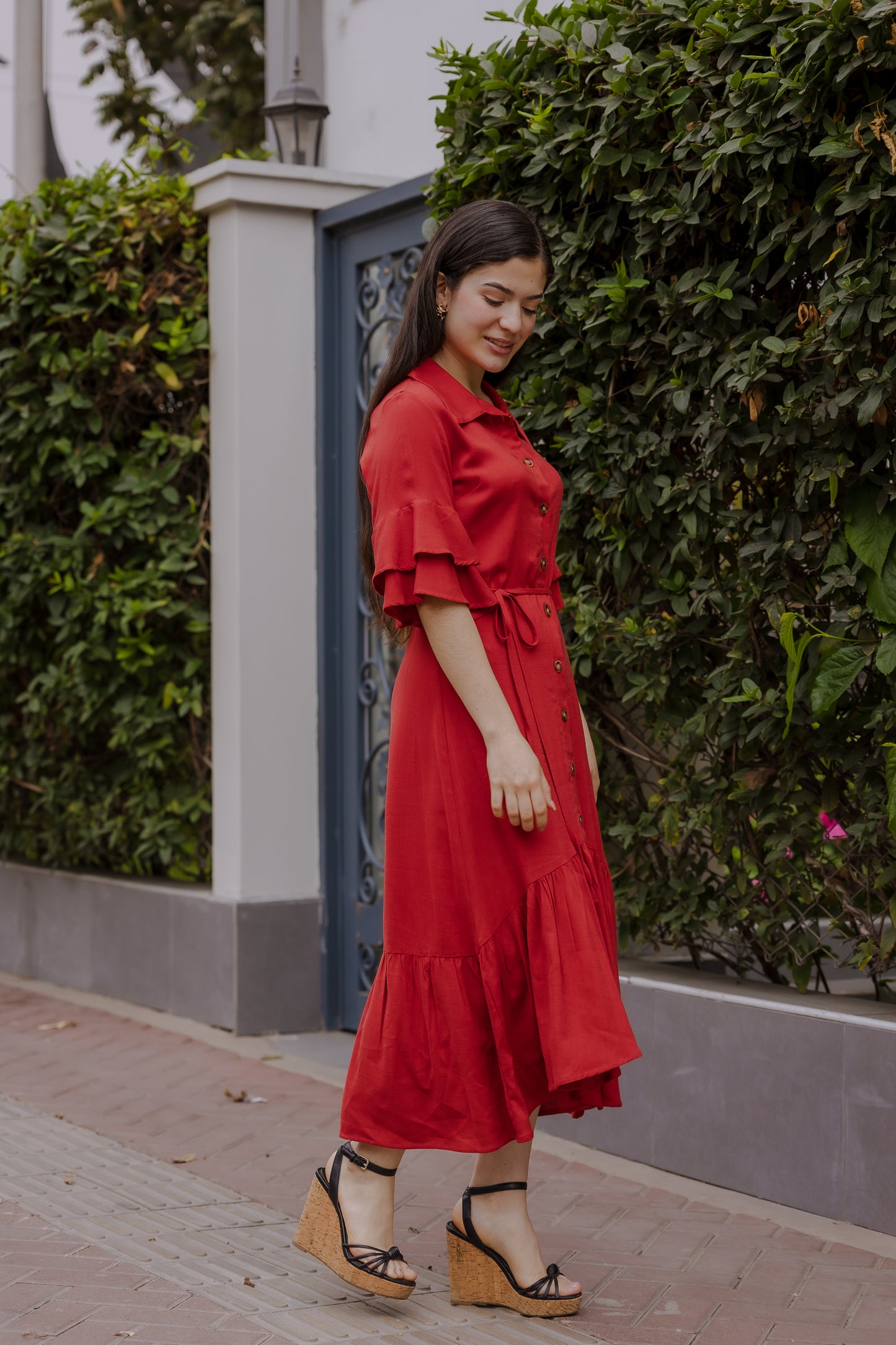 Vestido Aurora - Terracota