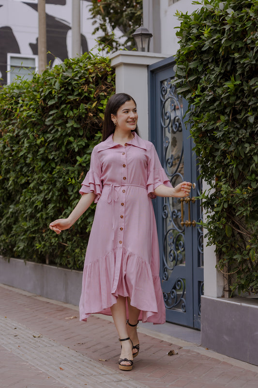 Vestido Aurora - Palo Rosa